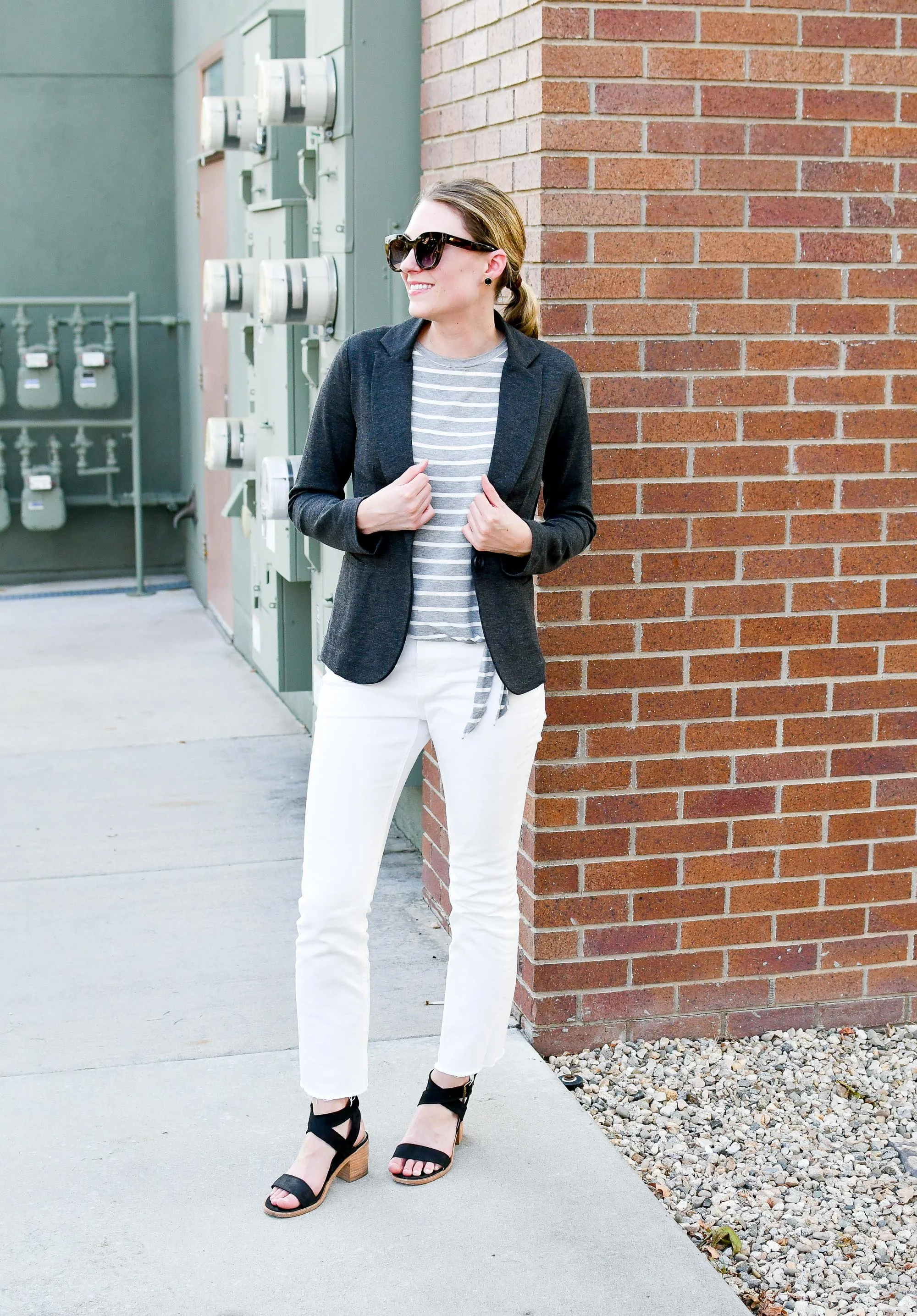 Everlane kick crop store work pant